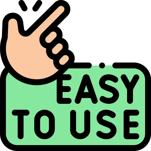 Easy To Use Flat Icon